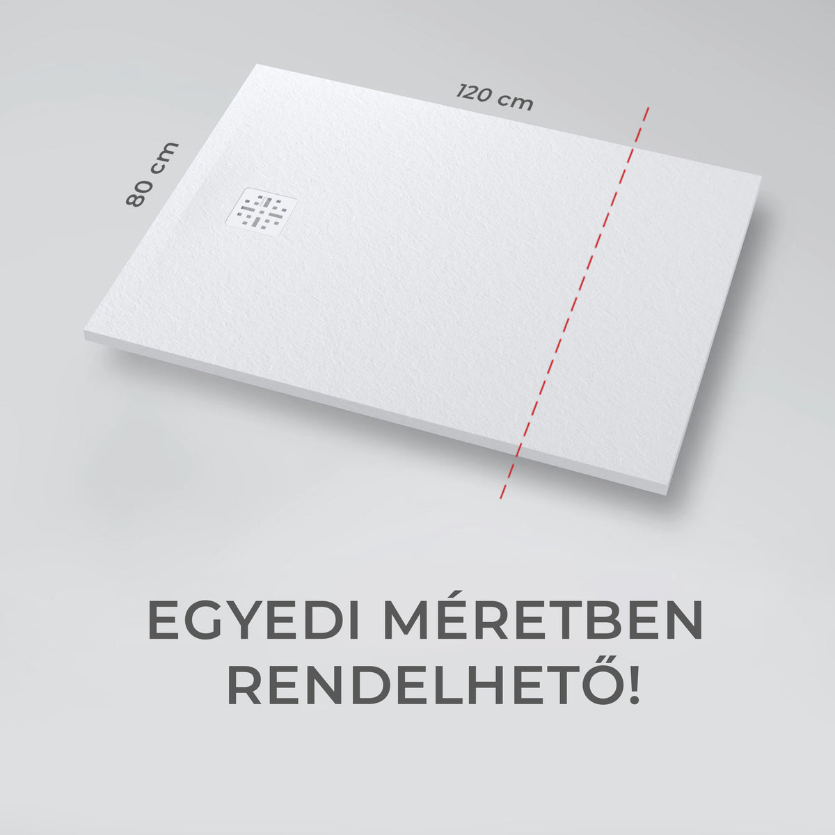 DOLOMITE EGYEDI - 80x80-120 Zuhanytálca