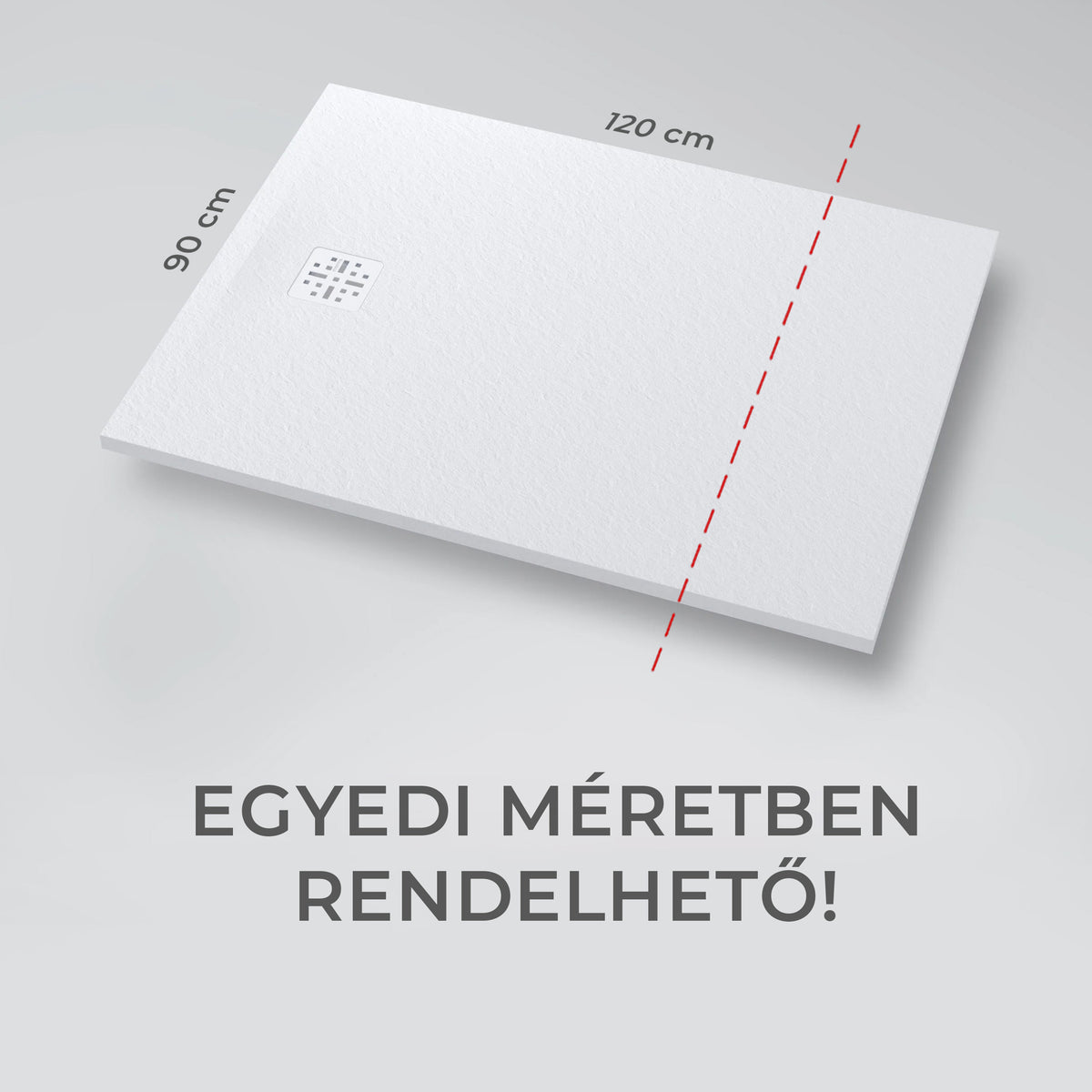 DOLOMITE EGYEDI - 90x90-120 Zuhanytálca