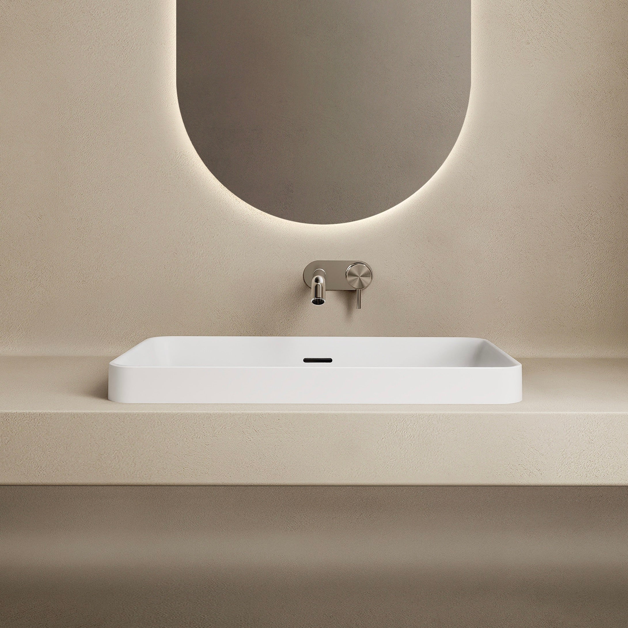 MARMY ADEN 58x34 mosdó, FÉNYES FEHÉR