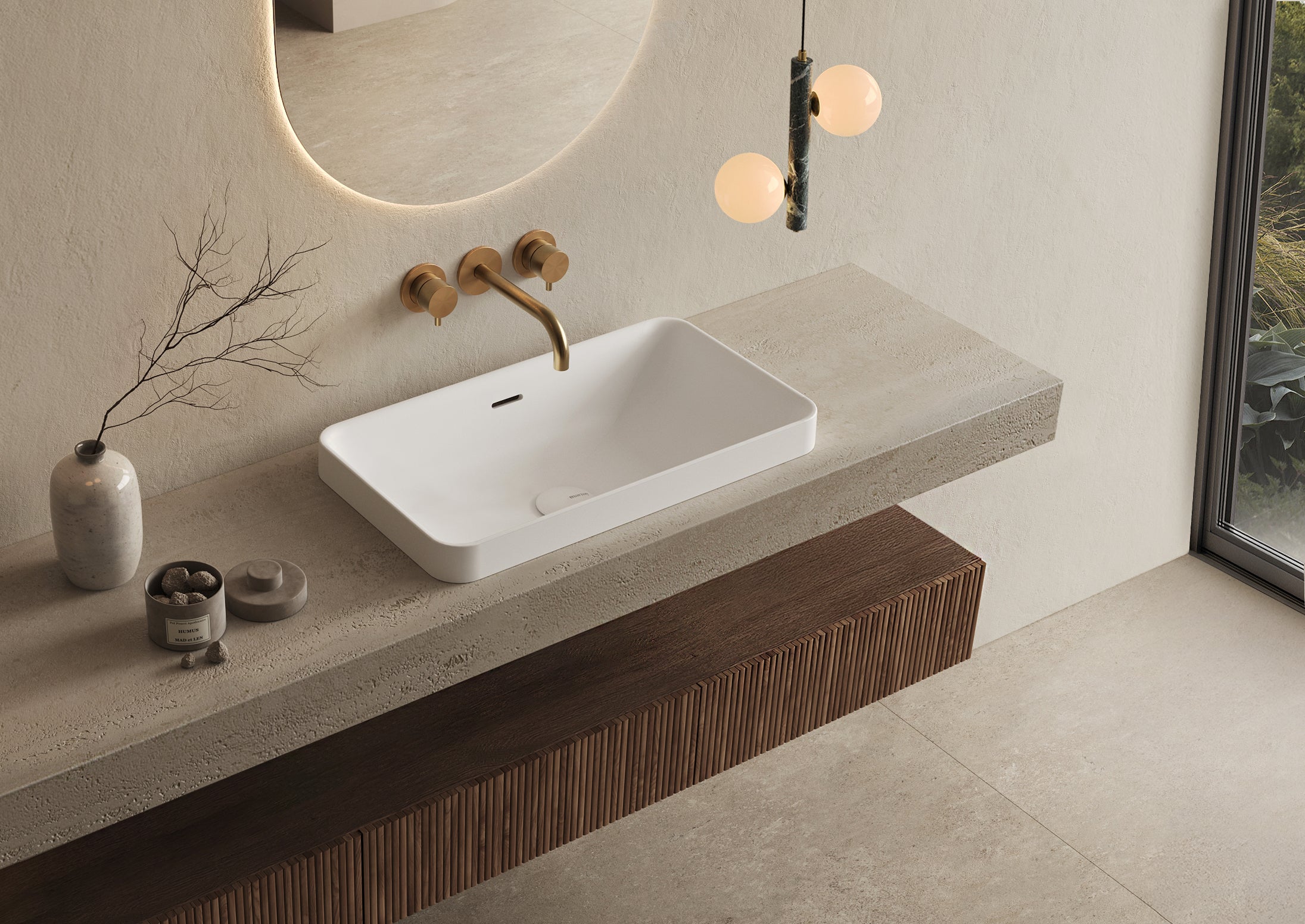 Pultba tehető mosdók