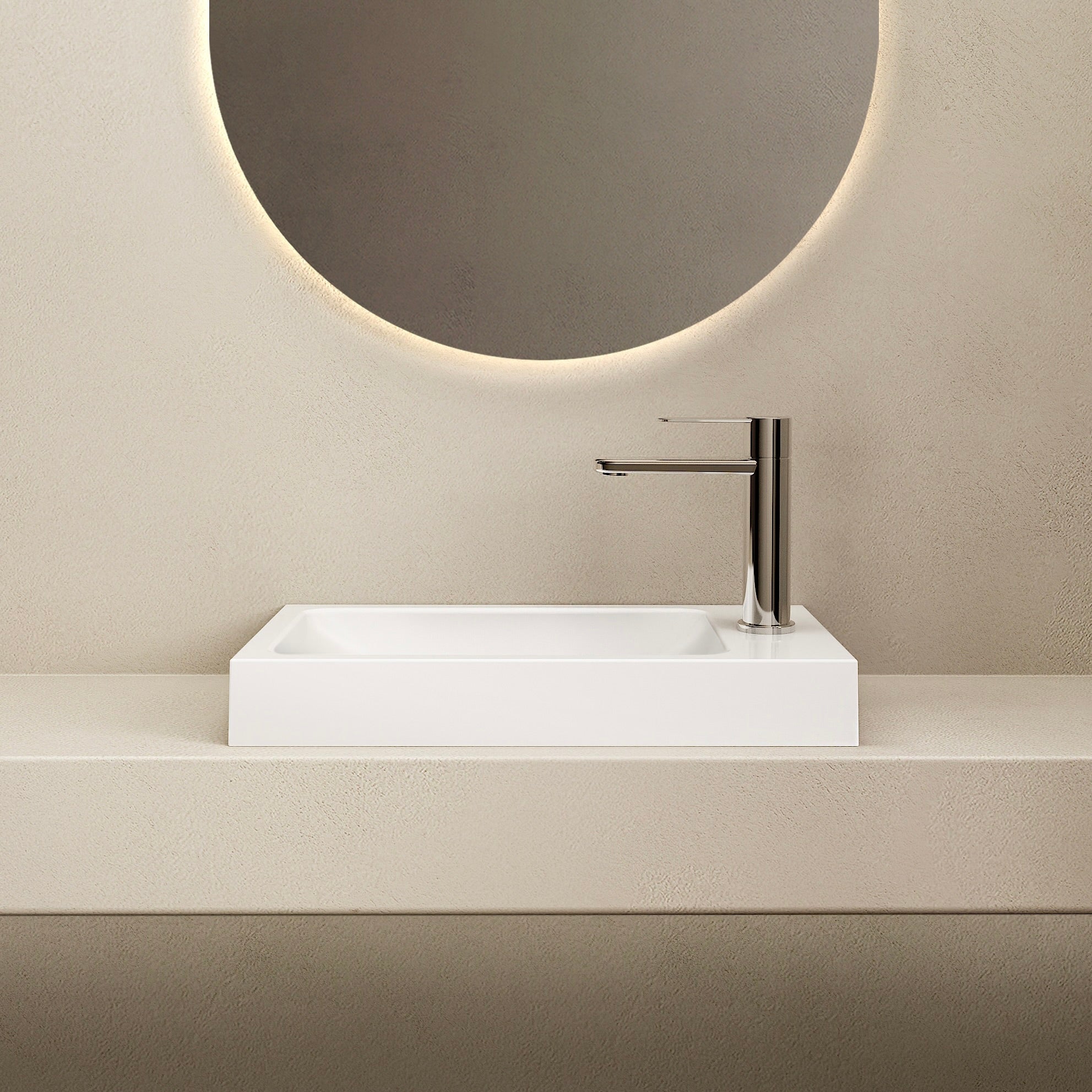 MARMY CLIO 40x22 kézmosó, FÉNYES FEHÉR