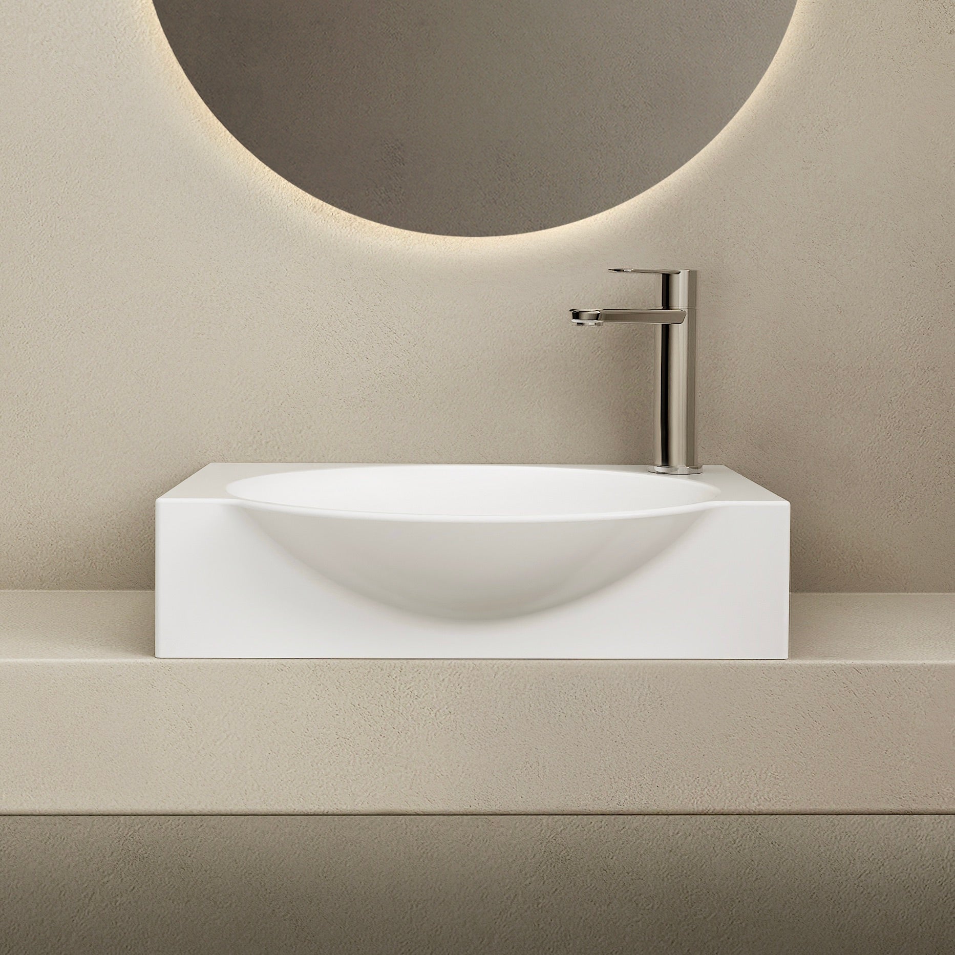 MARMY DOVE 40x30 balos mosdó, FÉNYES FEHÉR