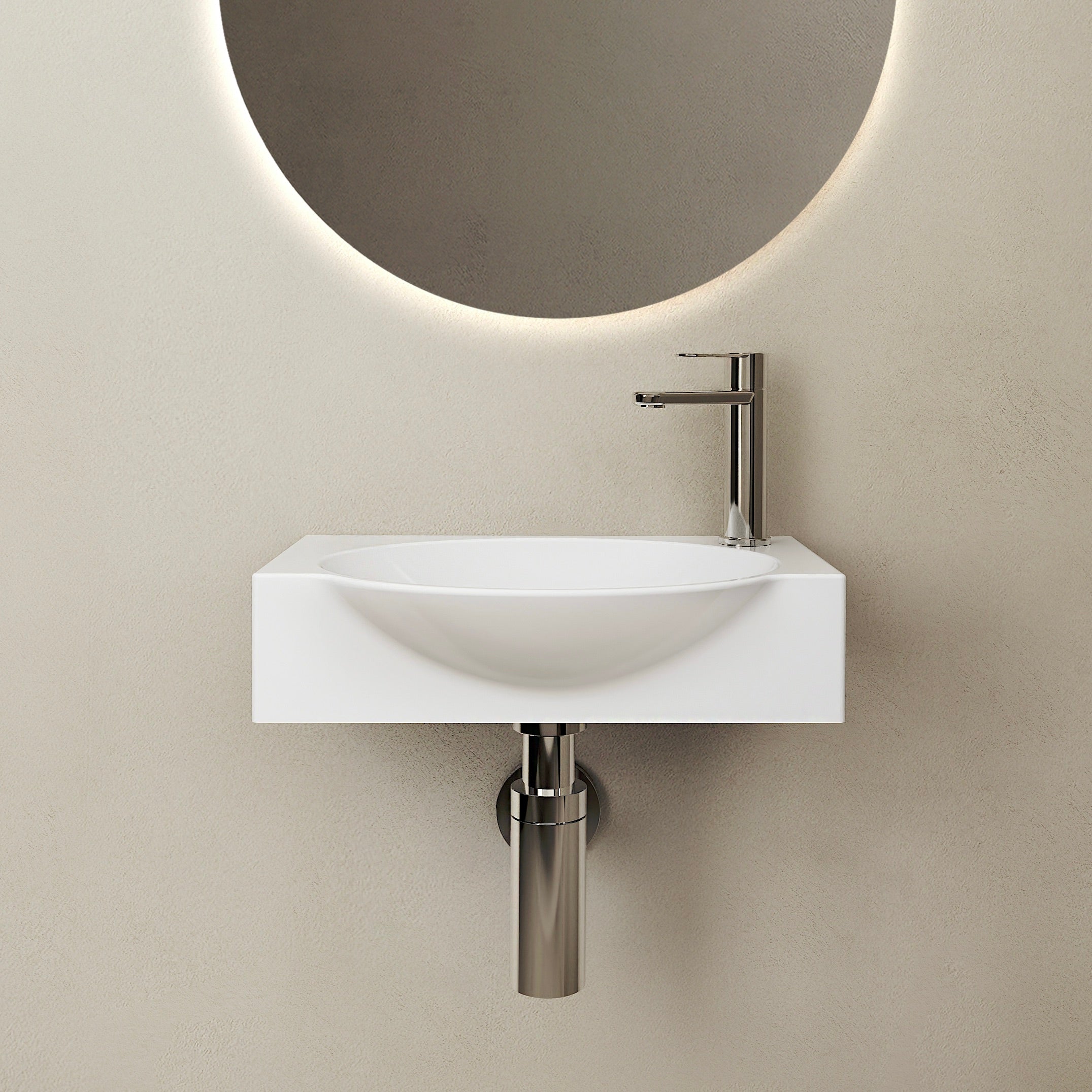 MARMY DOVE 40x30 balos mosdó, FÉNYES FEHÉR