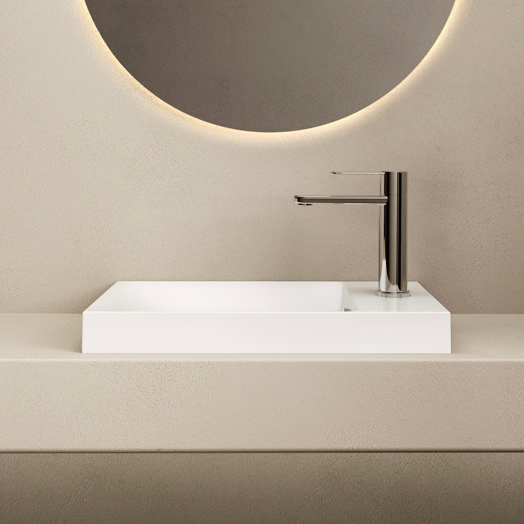 MARMY KAREN 40x22 kézmosó, FÉNYES FEHÉR