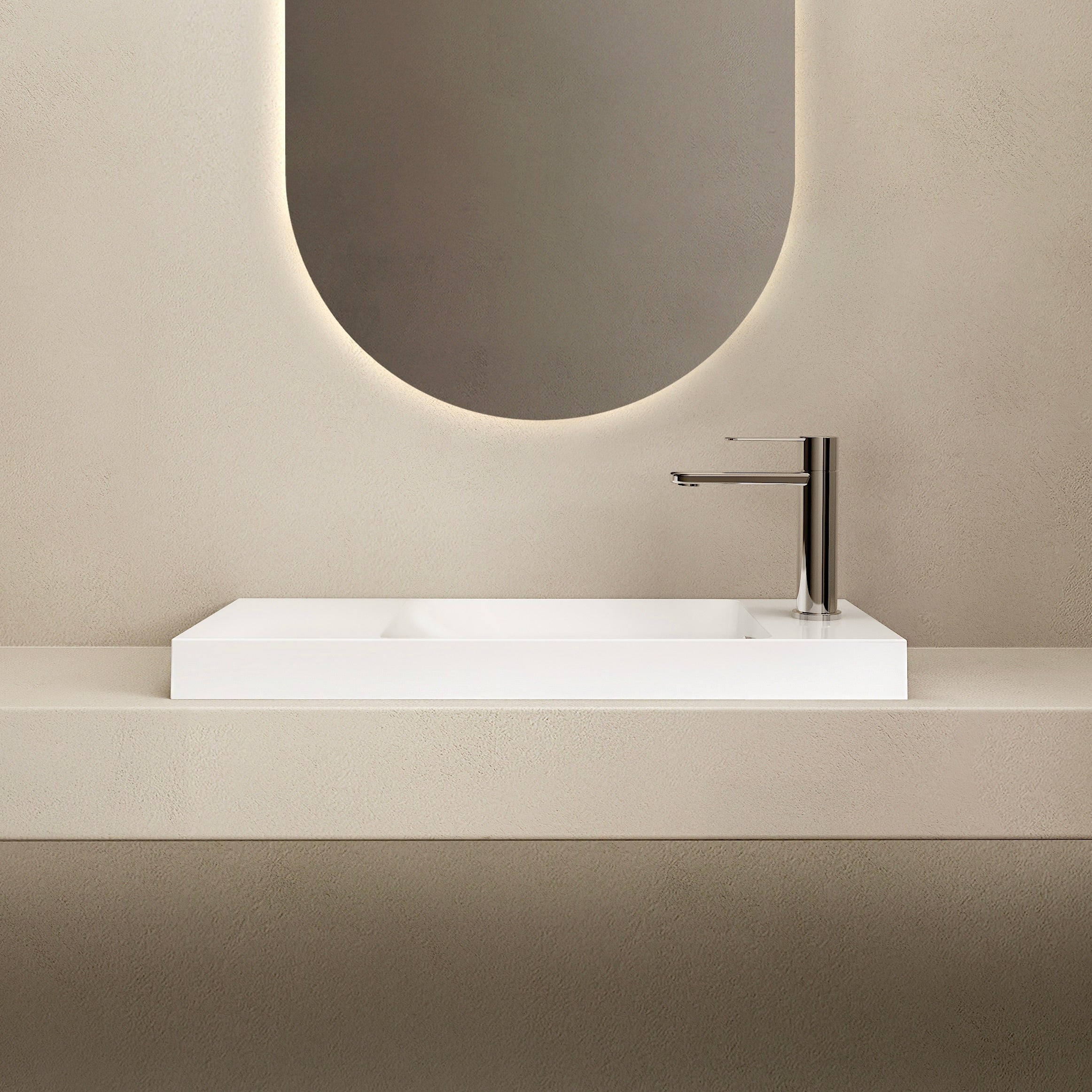 MARMY KAREN PLUS 55x22 kézmosó, FÉNYES FEHÉR