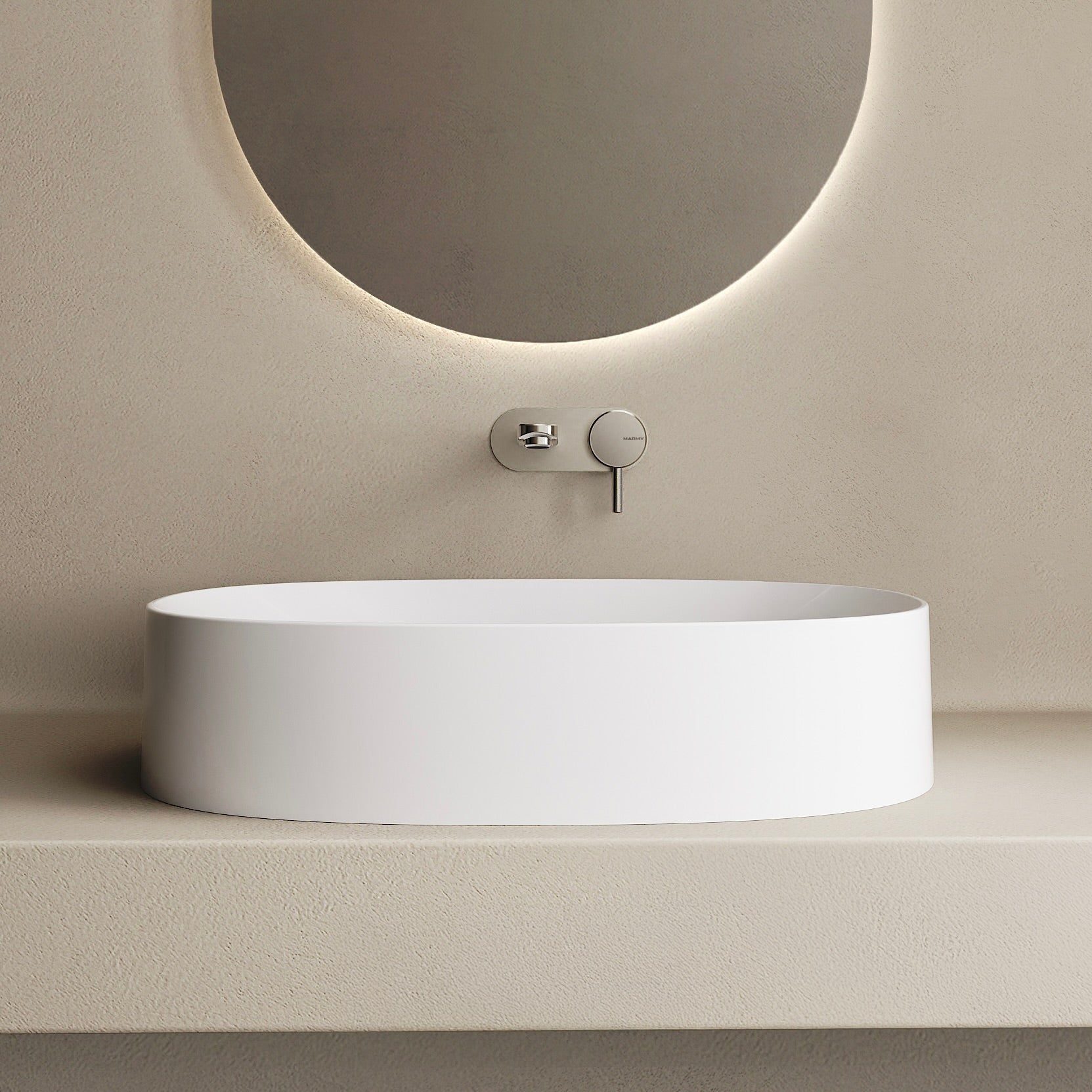 MARMY KYLIE 48x38 mosdó, FÉNYES FEHÉR