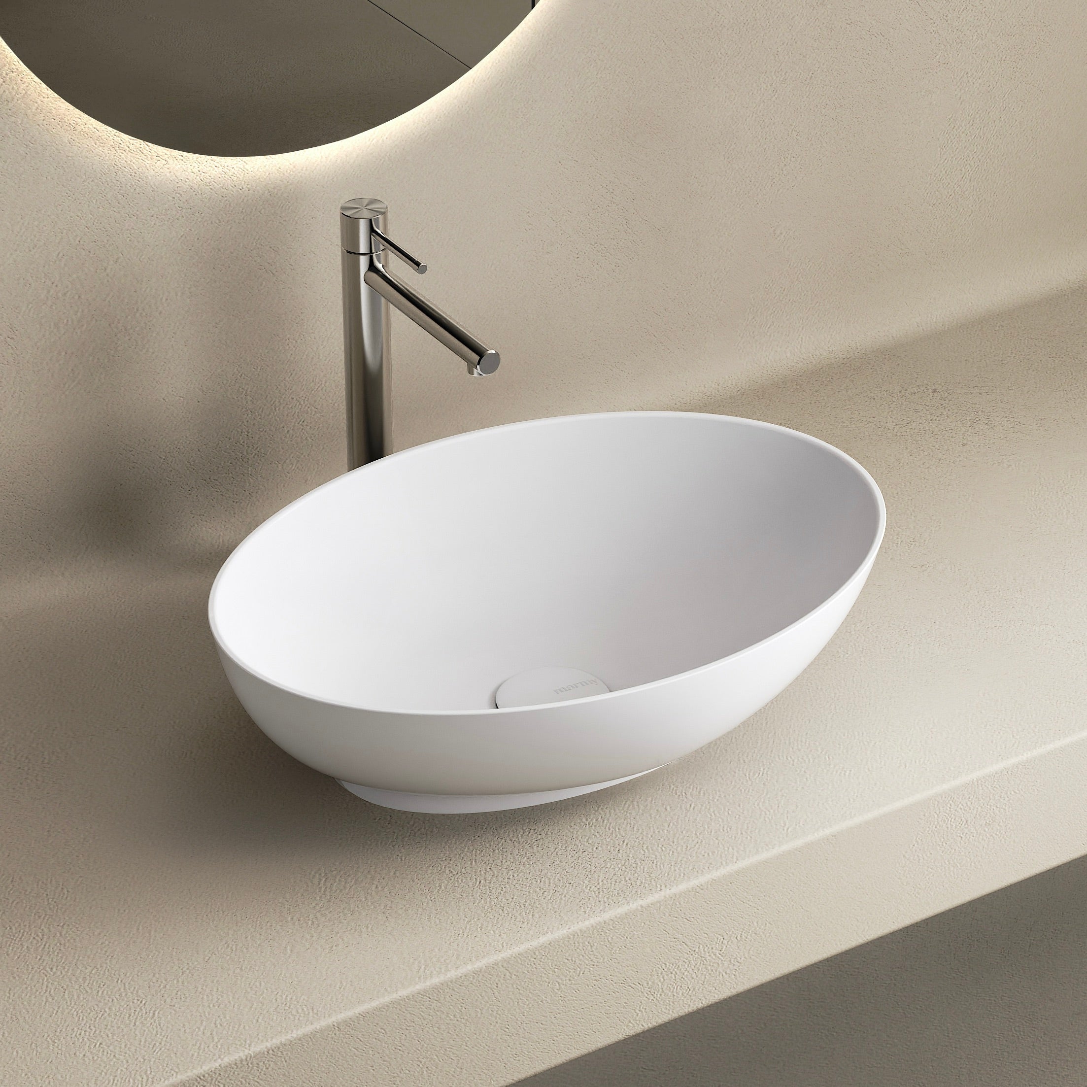 MARMY LEMON 45x32 mosdó, MATT FEHÉR