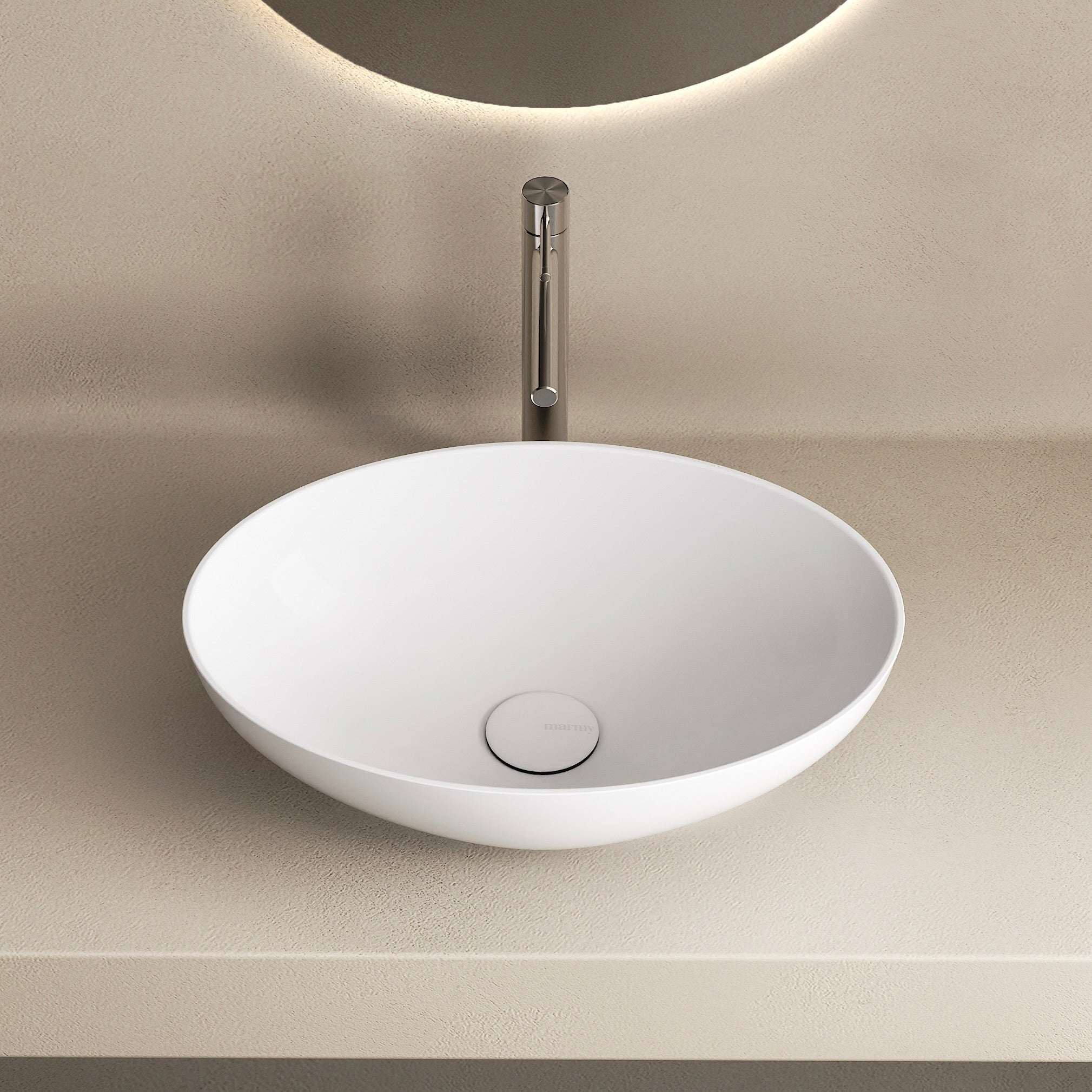 MARMY LEMON 45x32 mosdó, FÉNYES FEHÉR