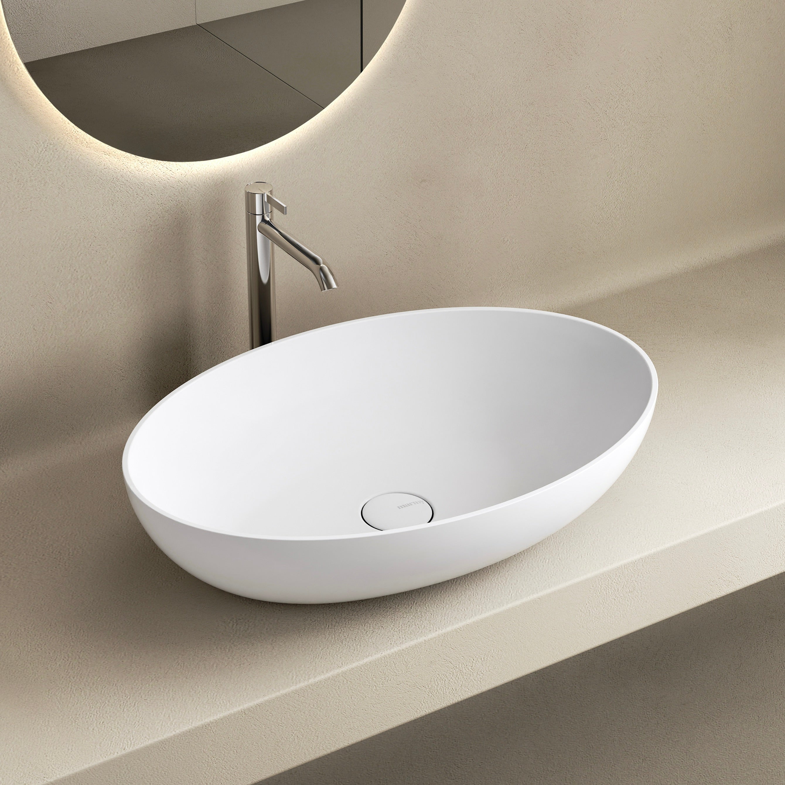 MARMY MADONNA 60x40 mosdó, MATT FEHÉR