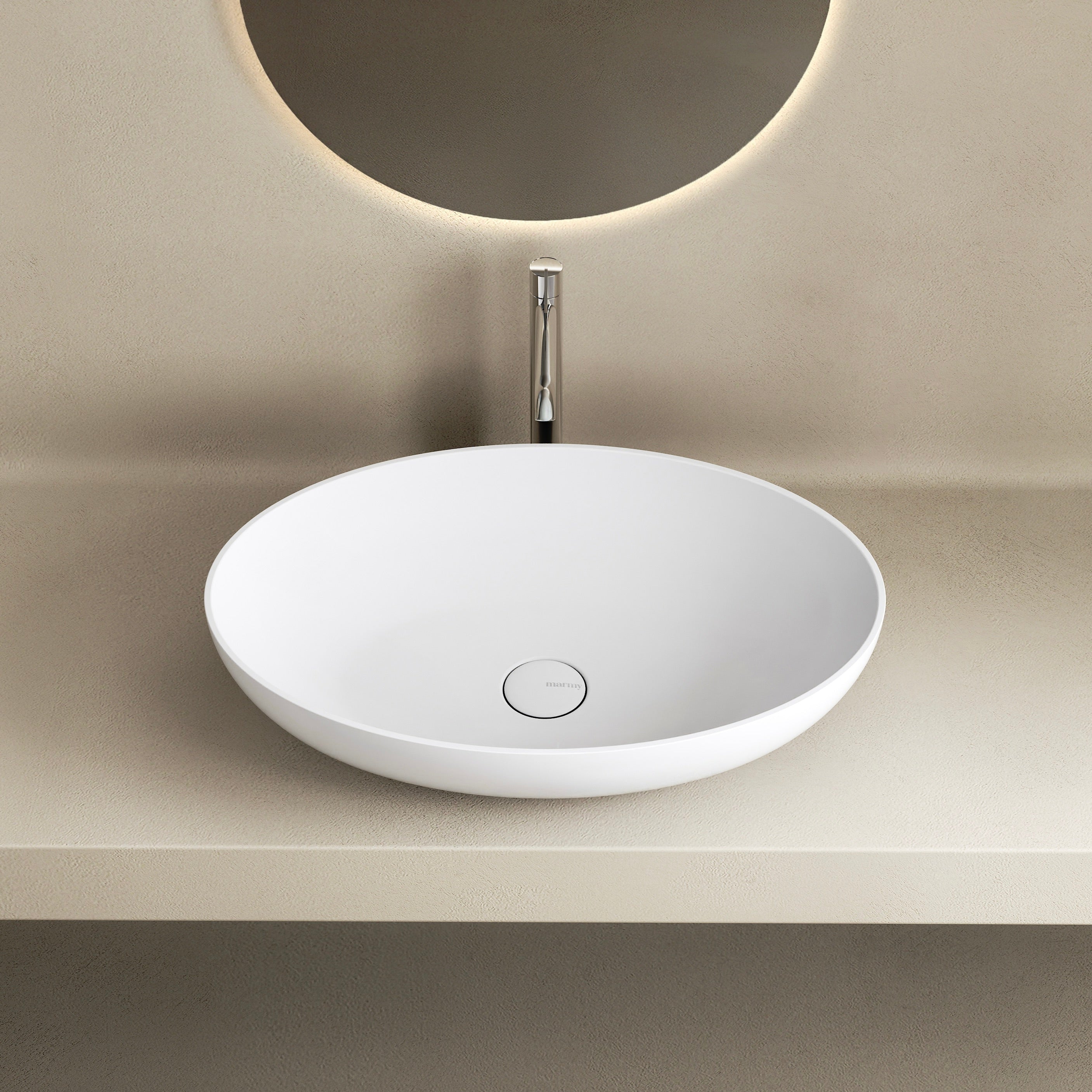 MARMY MADONNA 60x40 mosdó, MATT FEHÉR