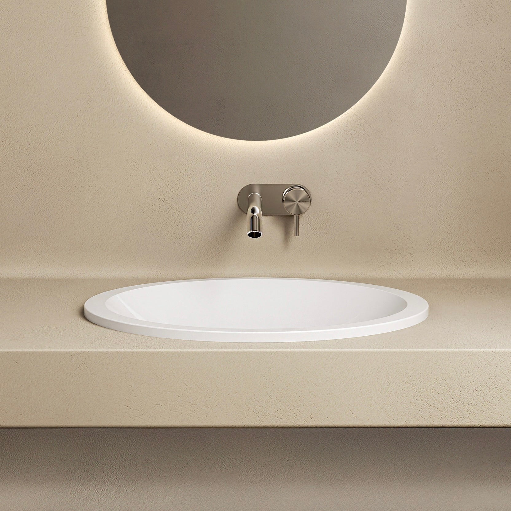 MARMY MARA 50x37 mosdó, FÉNYES FEHÉR