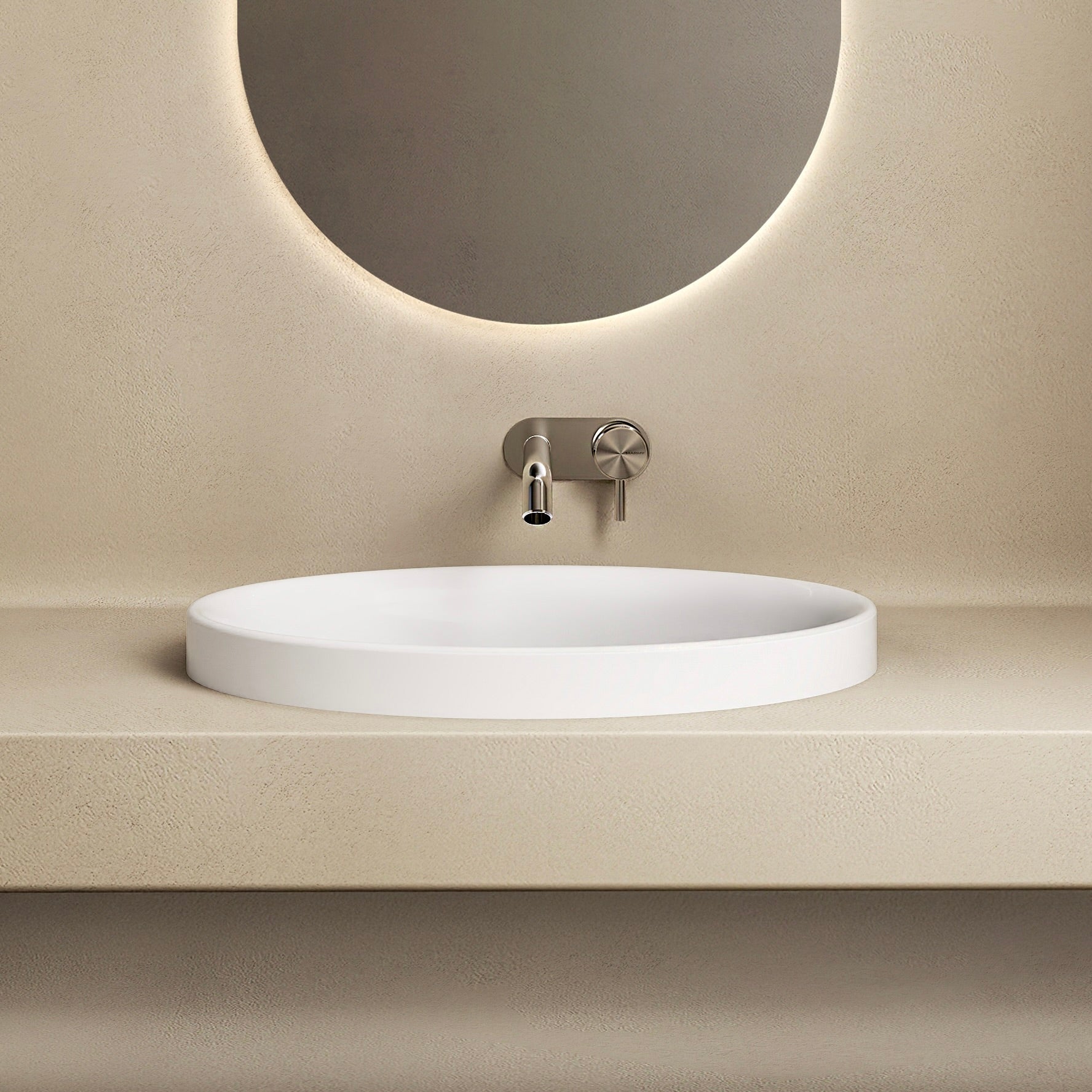 MARMY MILENA 50x37 mosdó, FÉNYES FEHÉR