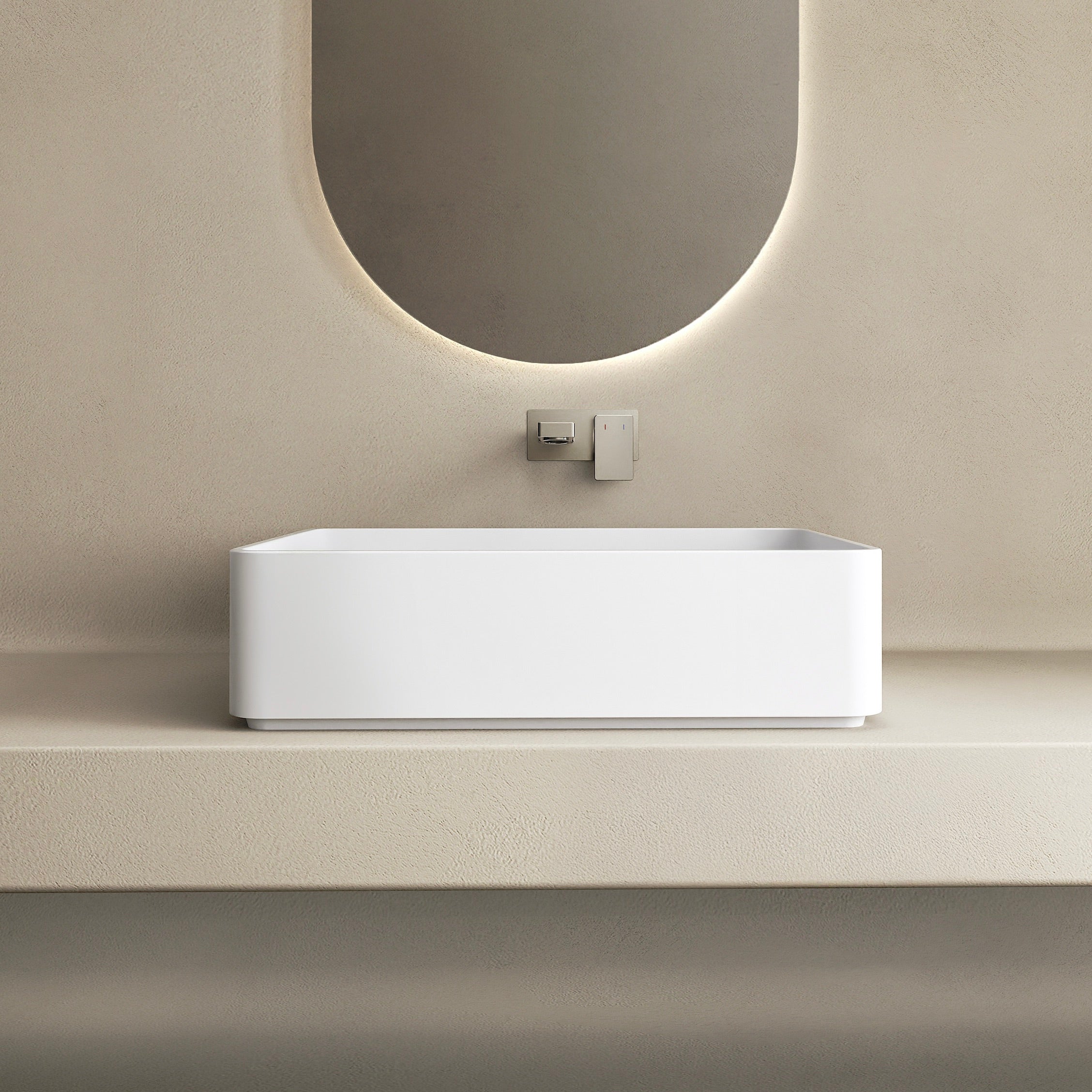 MARMY NOE 48x36 mosdó, MATT FEHÉR