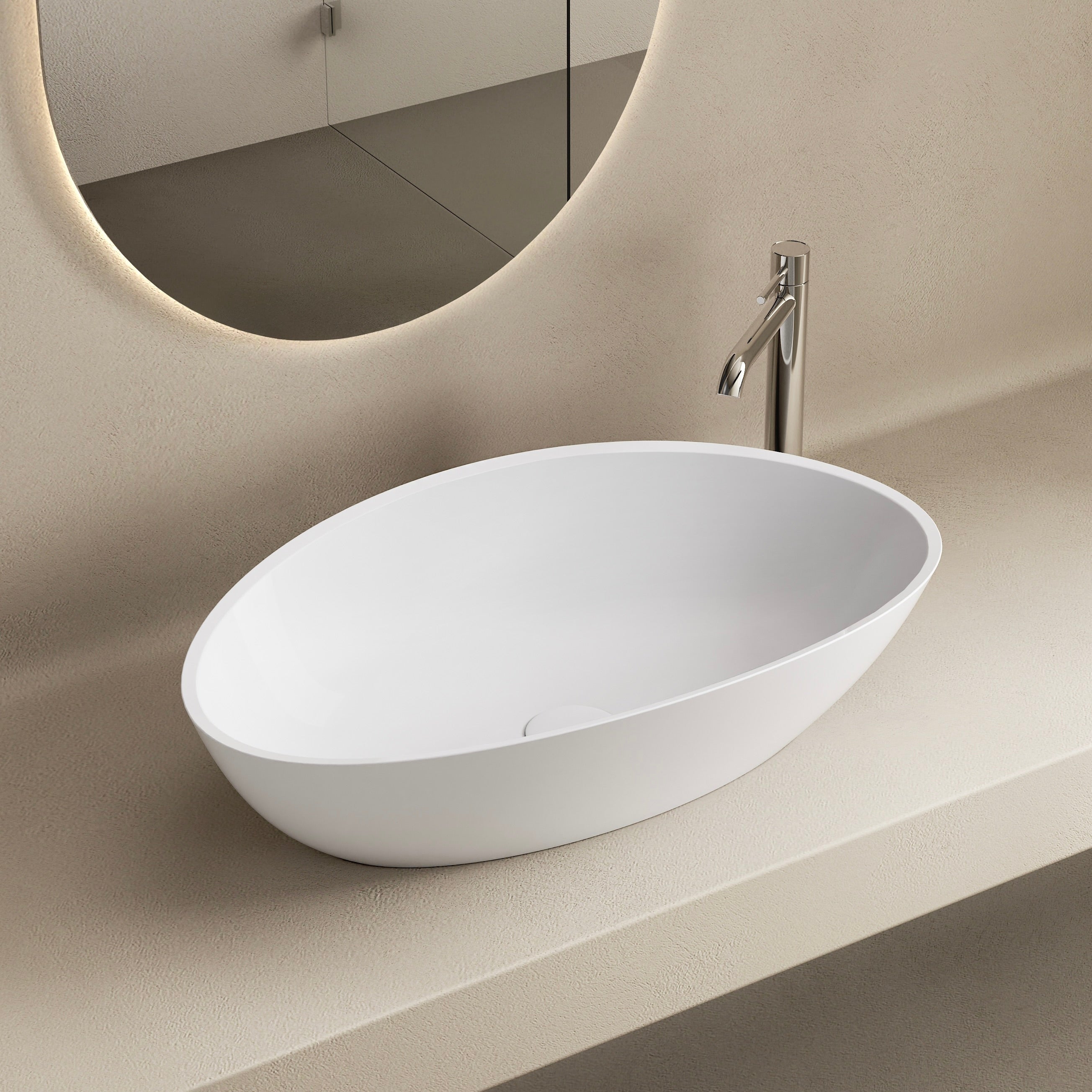 MARMY OLIVIA 60x36 mosdó, FÉNYES FEHÉR