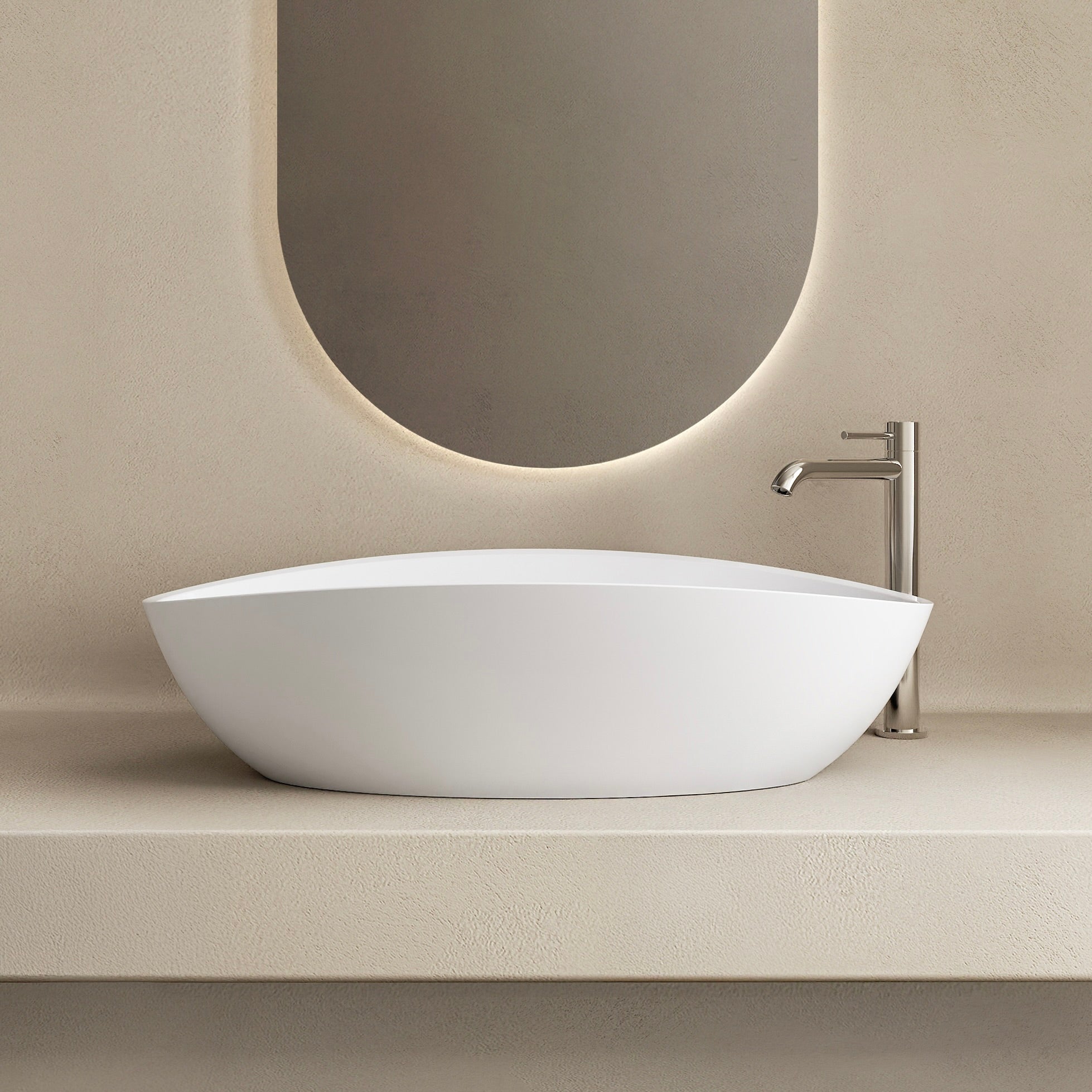 MARMY OLIVIA 60x36 mosdó, FÉNYES FEHÉR