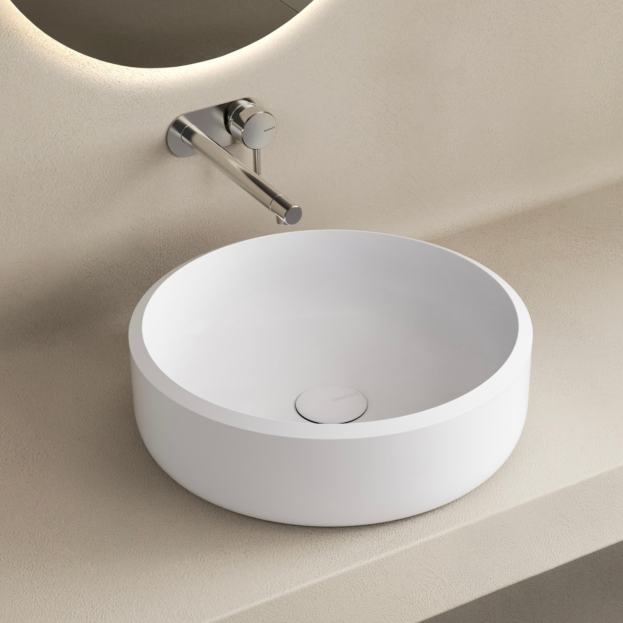 MARMY PALAZZO D40x12 mosdó, FÉNYES FEHÉR