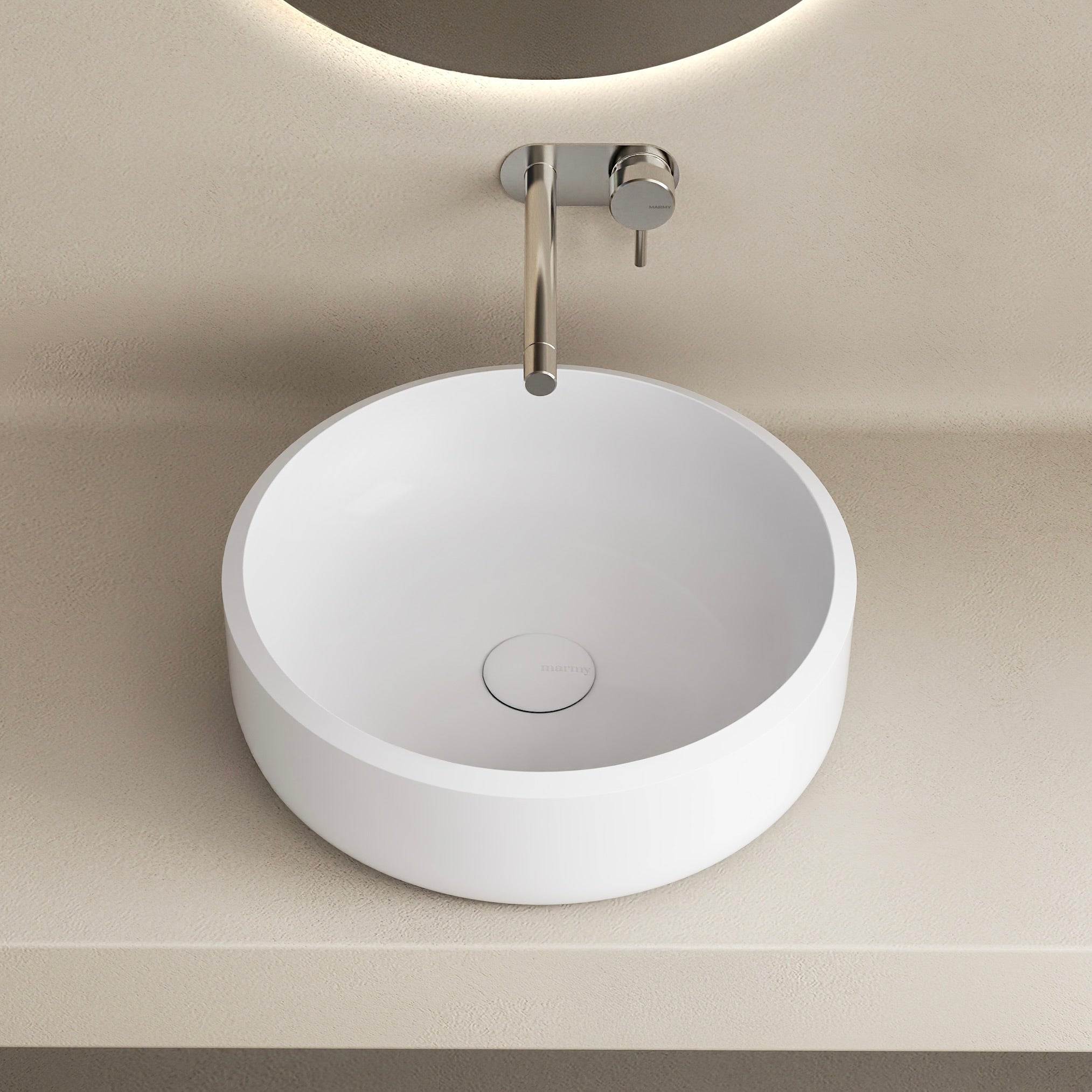 MARMY PALAZZO D40x12 mosdó, FÉNYES FEHÉR