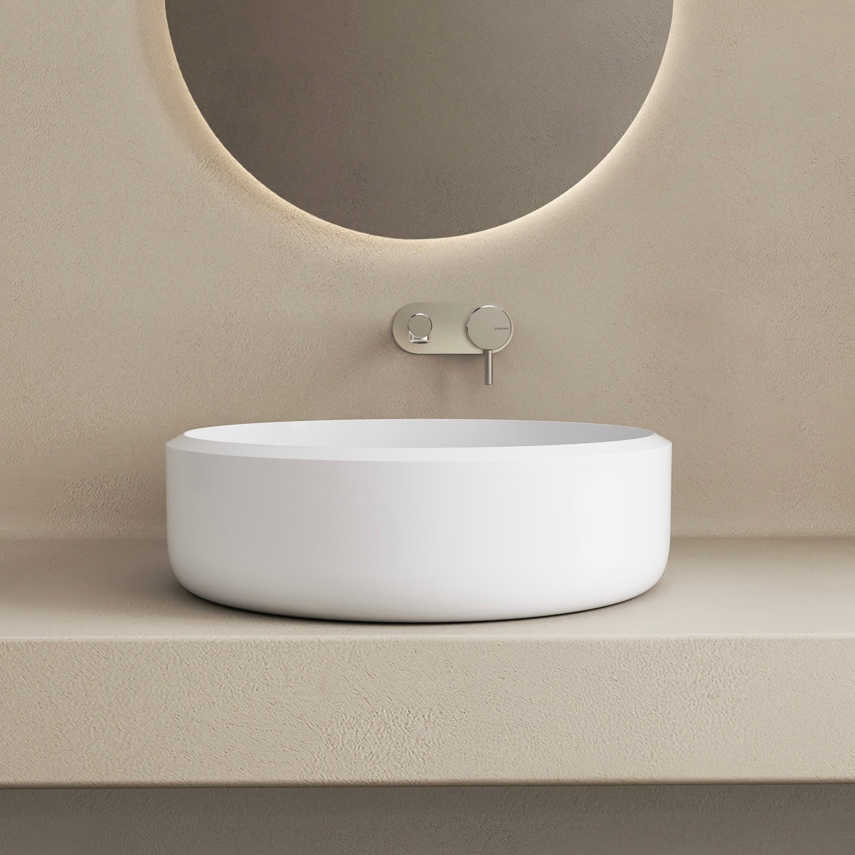 MARMY PALAZZO D40x12 mosdó, FÉNYES FEHÉR