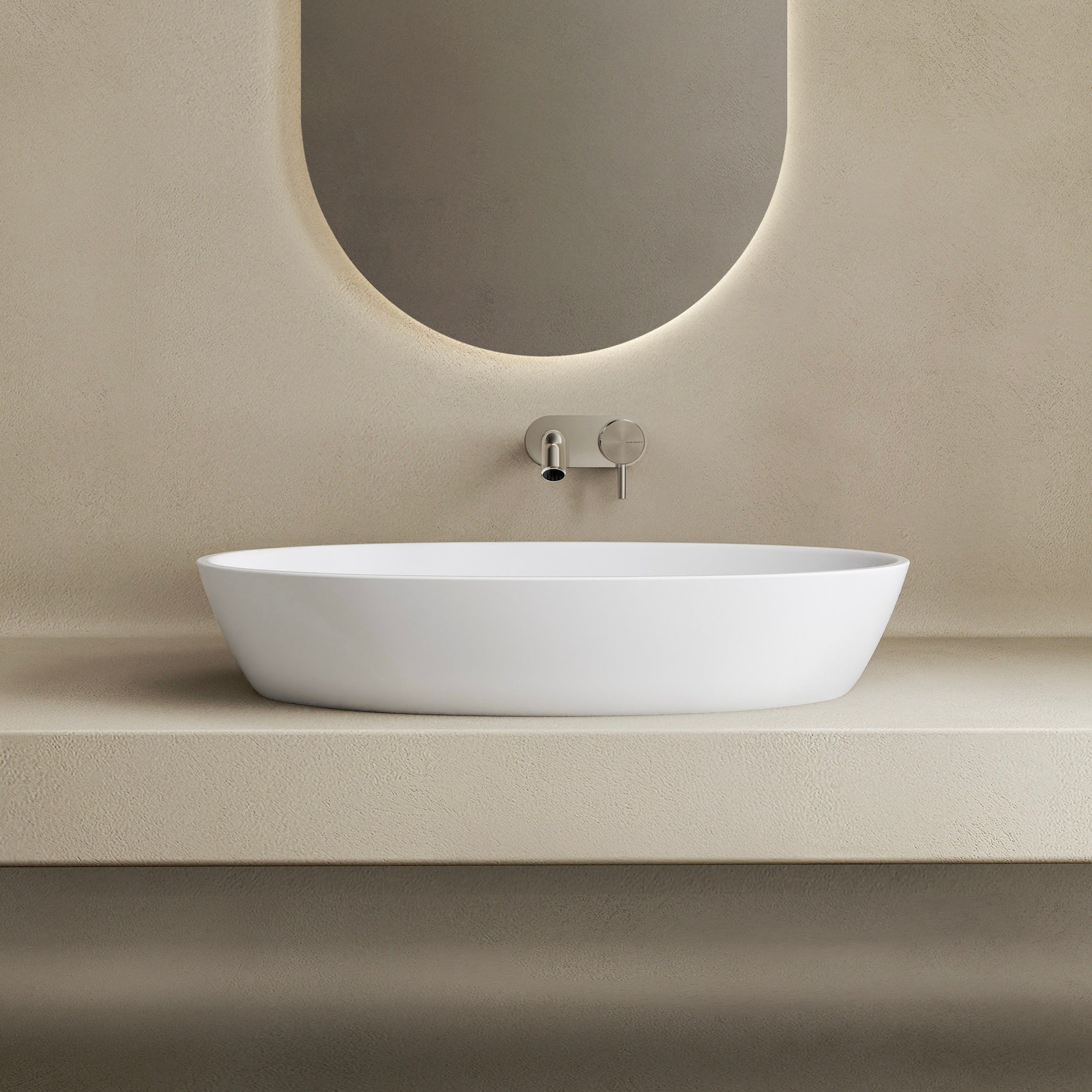 MARMY PANDORA 60x35 mosdó, MATT FEHÉR