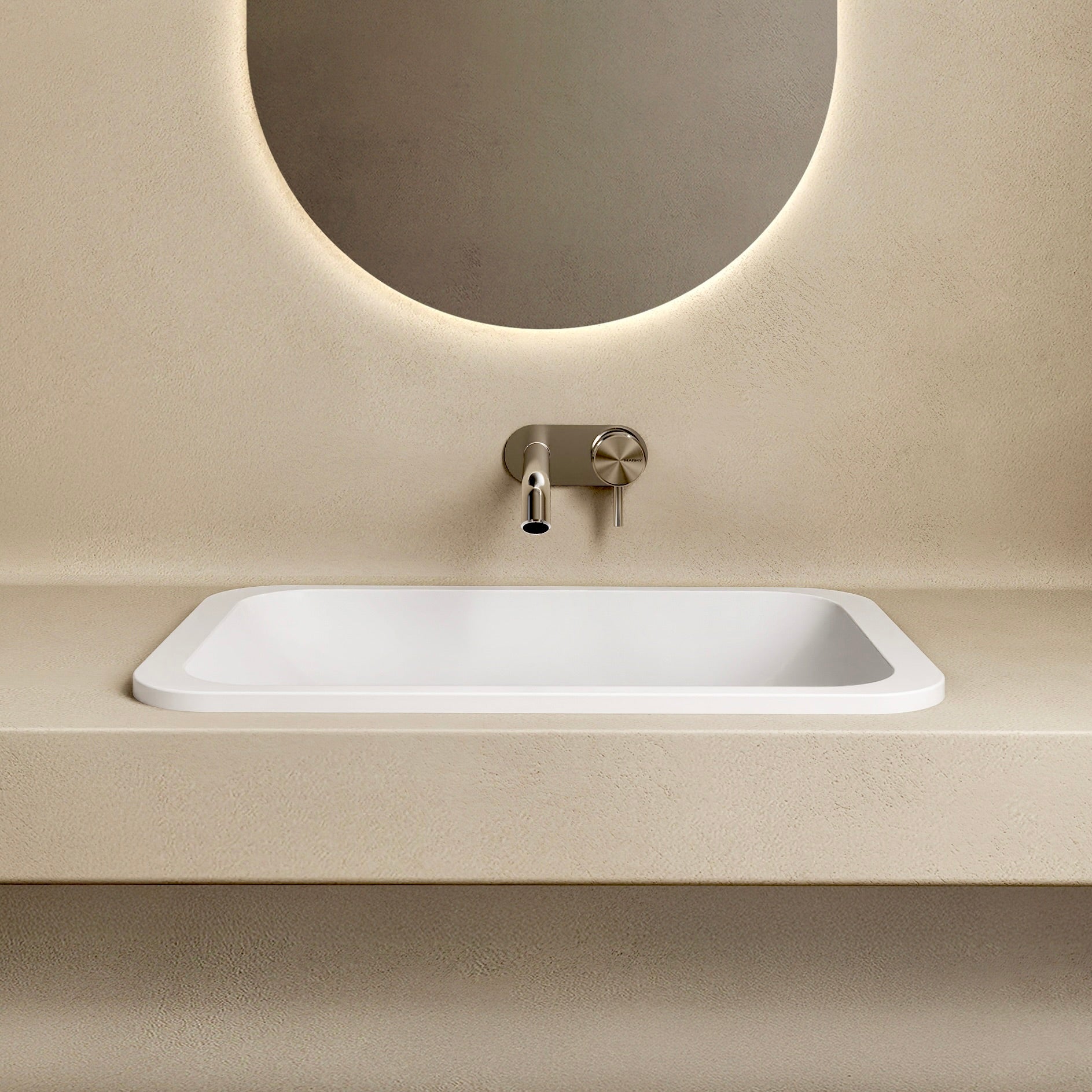 MARMY SARA 55x36 mosdó, FÉNYES FEHÉR