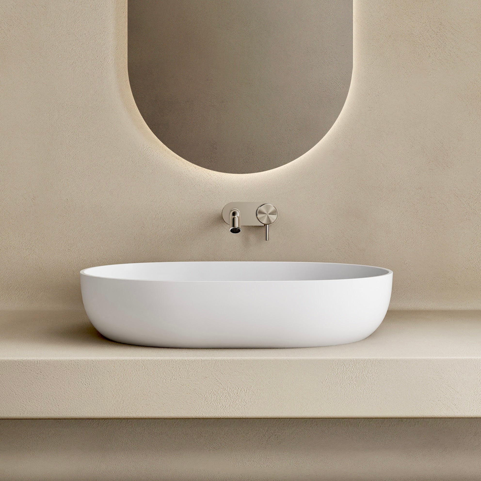 MARMY ZUMA "M" 48x37 mosdó, MATT FEHÉR