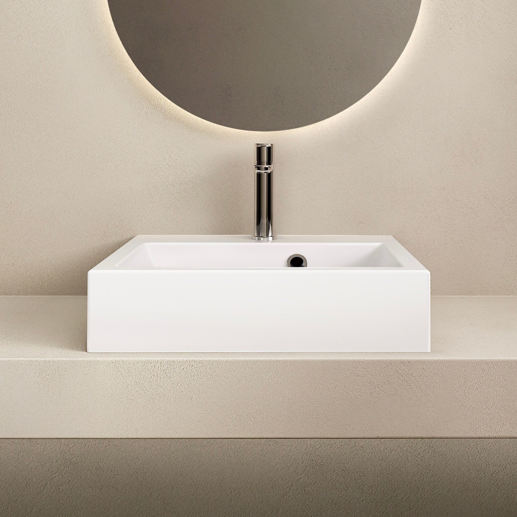 MARMY BOLOGNA 42x36 kézmosó, FÉNYES FEHÉR